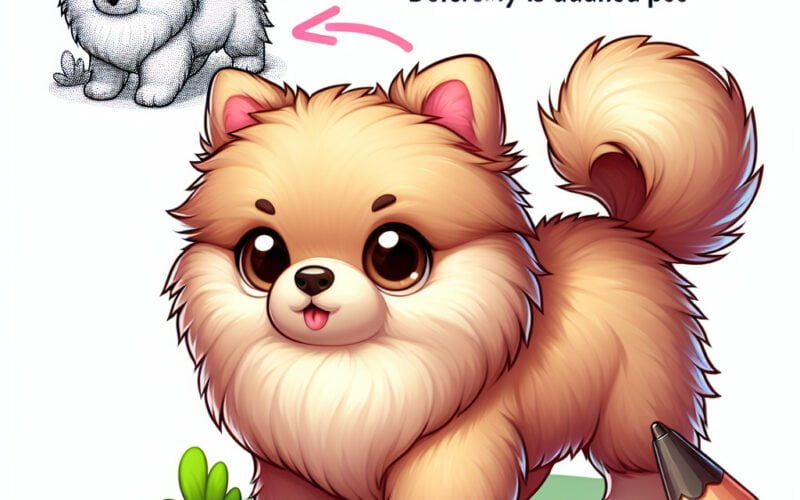 Ilustração colorida de cachorro fofo estilo desenho animado.